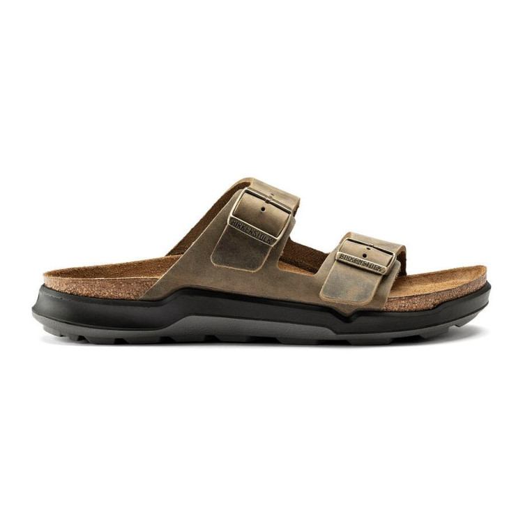 Birkenstock Arizona Rugged Oiled Leath | Faded Khaki | Reg Width- Mens (1018463) - Image 8